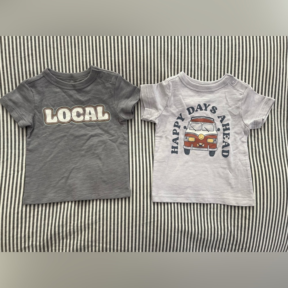 2 Little Co baby t-shirts 3 months